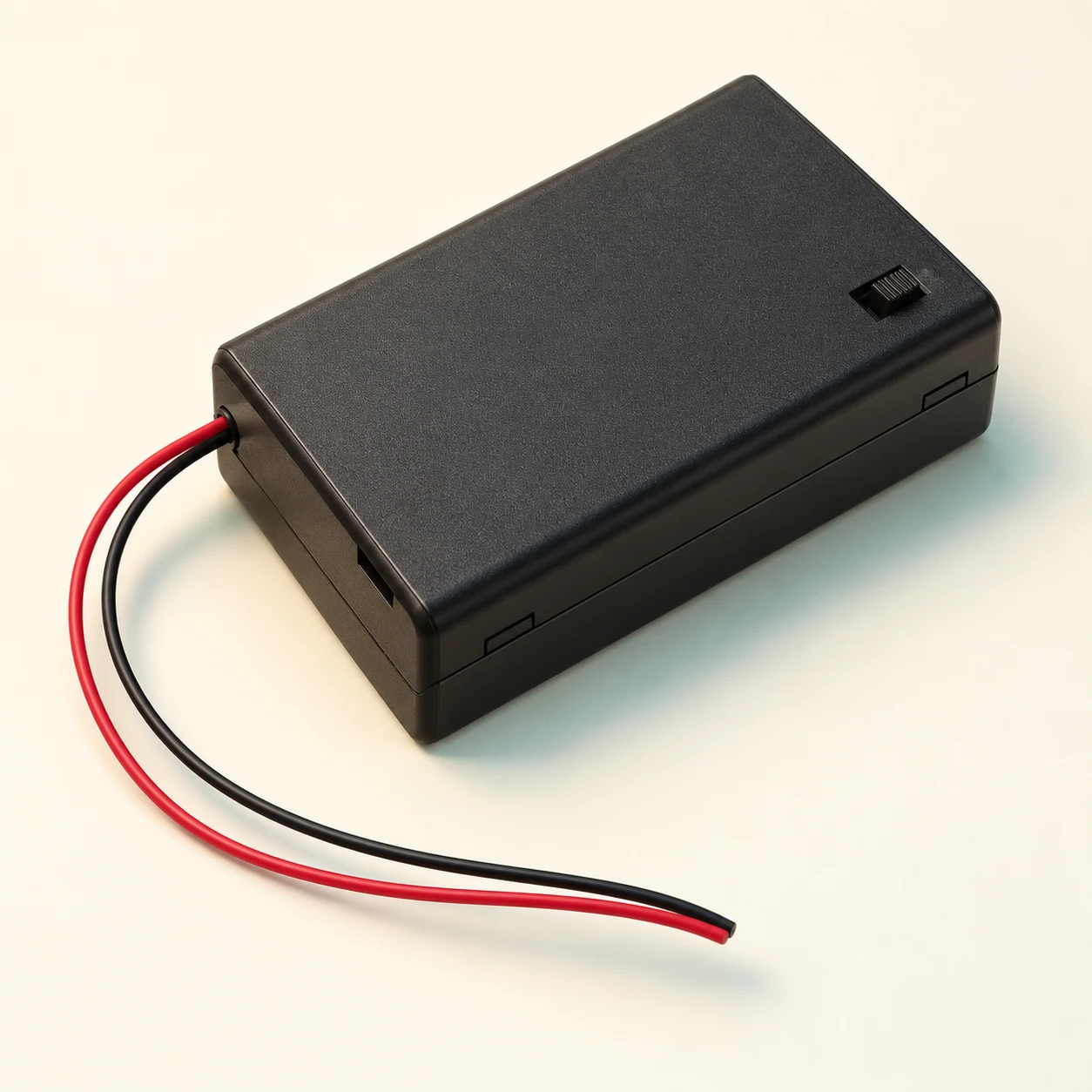 Switched AA battery holder